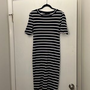 Banana Republic Dark Navy / White Stripe Dress